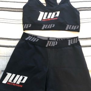1 UP 2 piece shorts and bra